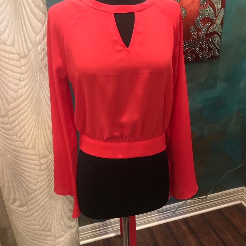 Red crop top